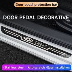 Car Stainless Steel Door Sill Scuff Plate For Chery Tiggo 7 Pro Tiggo 8 Plus 4 5 3 2 T11 5X Amulet Fulwin Arrizo 5