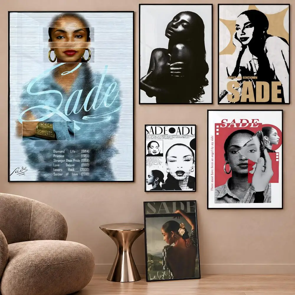 Diamond Life Sade Smooth Operator Band Poster Aesthetic Wall Art Poster HD Waterproof PP Self Adhesive Bedroom Dorm Room Decor