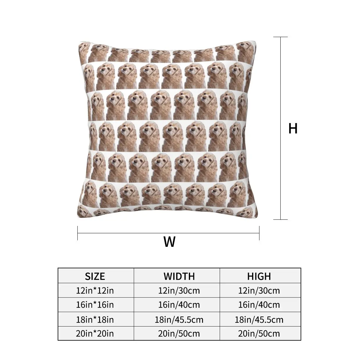 American Cocker Spaniel Dog Animal Square Pillowcase Pillow Cover Cushion Decor Comfort Throw Pillow for Home Bedroom