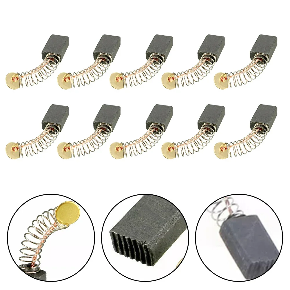 Brush Springs Carbon Brushes Brush Set Replacement Mechanical Strength Slip Ring Commutation Spark Electric Braking