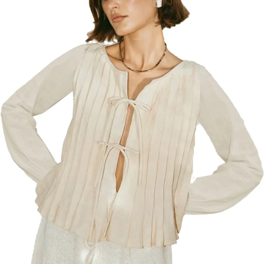 

Жилет на шнуровке, женский комплект с длинной юбкой и тонкой складкой, топ на бретелях с поясом, европейский свободный крой, полиэфирная ткань, лето 2025 г.