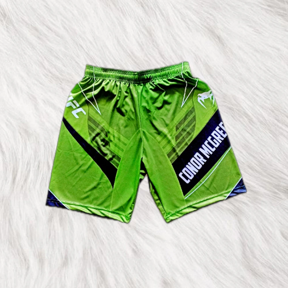 

UFC Summer Conor McGregor Green Classic Boxing Short MMA Fight Night Event Shorts Men Oversized Breathable Quick-Dry Sport Short