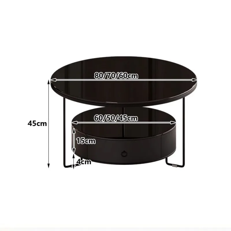 طاولة القهوة الحديثة الاسكندنافية قسط الجمالية تصميم أنيق طاولة جانبية بسيطة توفير المساحة طاولات الزاوية أثاث المنزل #2