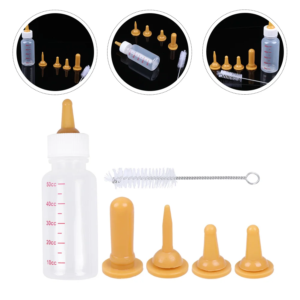

Pet Feeding Bottles Set 100ml Silicone Nursing Bottle for Small Pets Compact Healthy No Odor Newborn Puppies