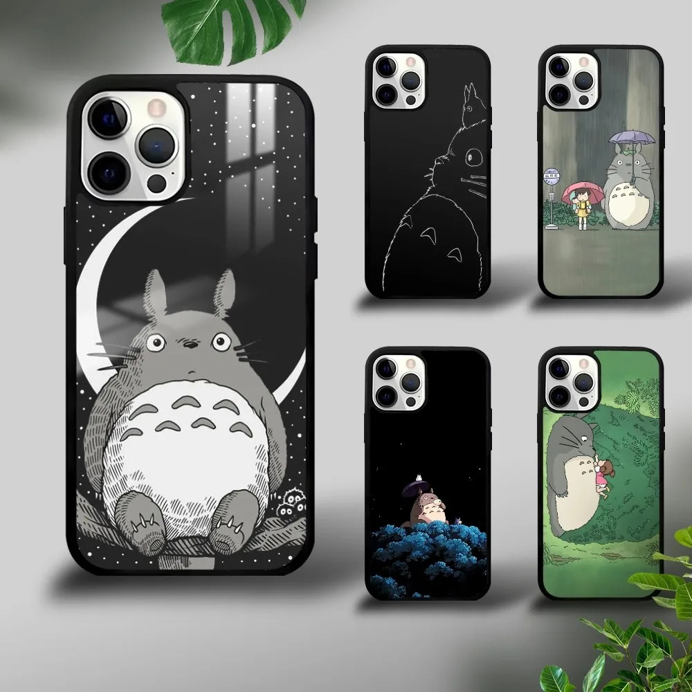 

Cartoon My N-Neighbor Totoros Phone Case For iPhone 16 15 14 13 12 11 Pro Xs Max Mini Plus Celulares Hard Funda