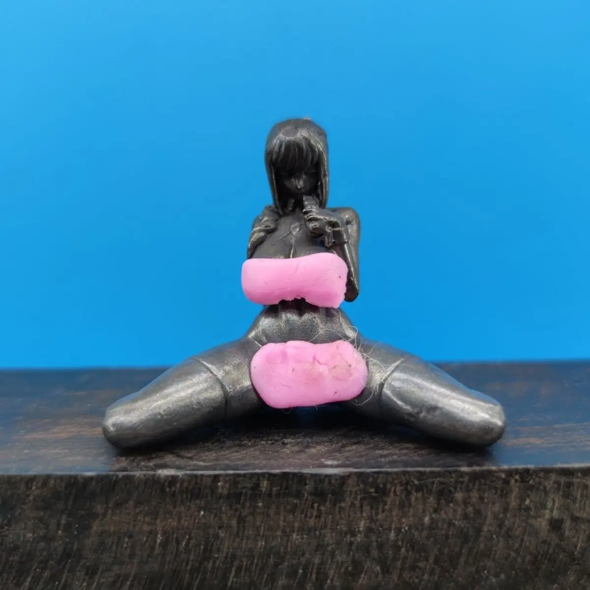 

Антикварная латунная миниатюрная фигурка, декор стола в стиле аниме, коллекционное милое детское украшение для дома