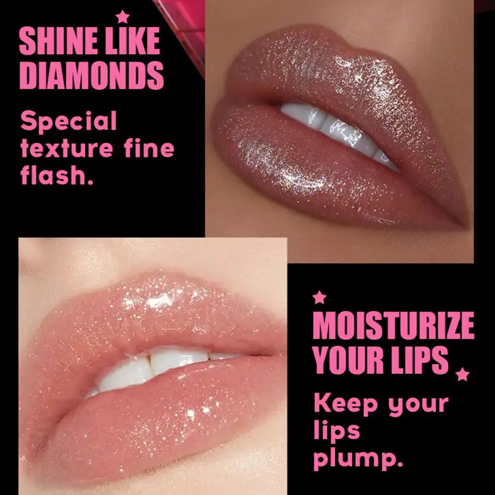 MLSMILE 4 สีลิปสติก Five Pointed Star ลิปสติก Shimmer Pearl Fine Glitter ลิปสติกผู้หญิงแต่งหน้า Cosmetcis