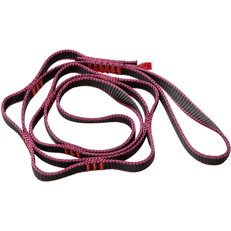 Climbing Rope with chrysanthemum, Aerial Yoga Hammock, Safety Flat Belt, Rope Wear, Belt, Equipment Ring, 110cm