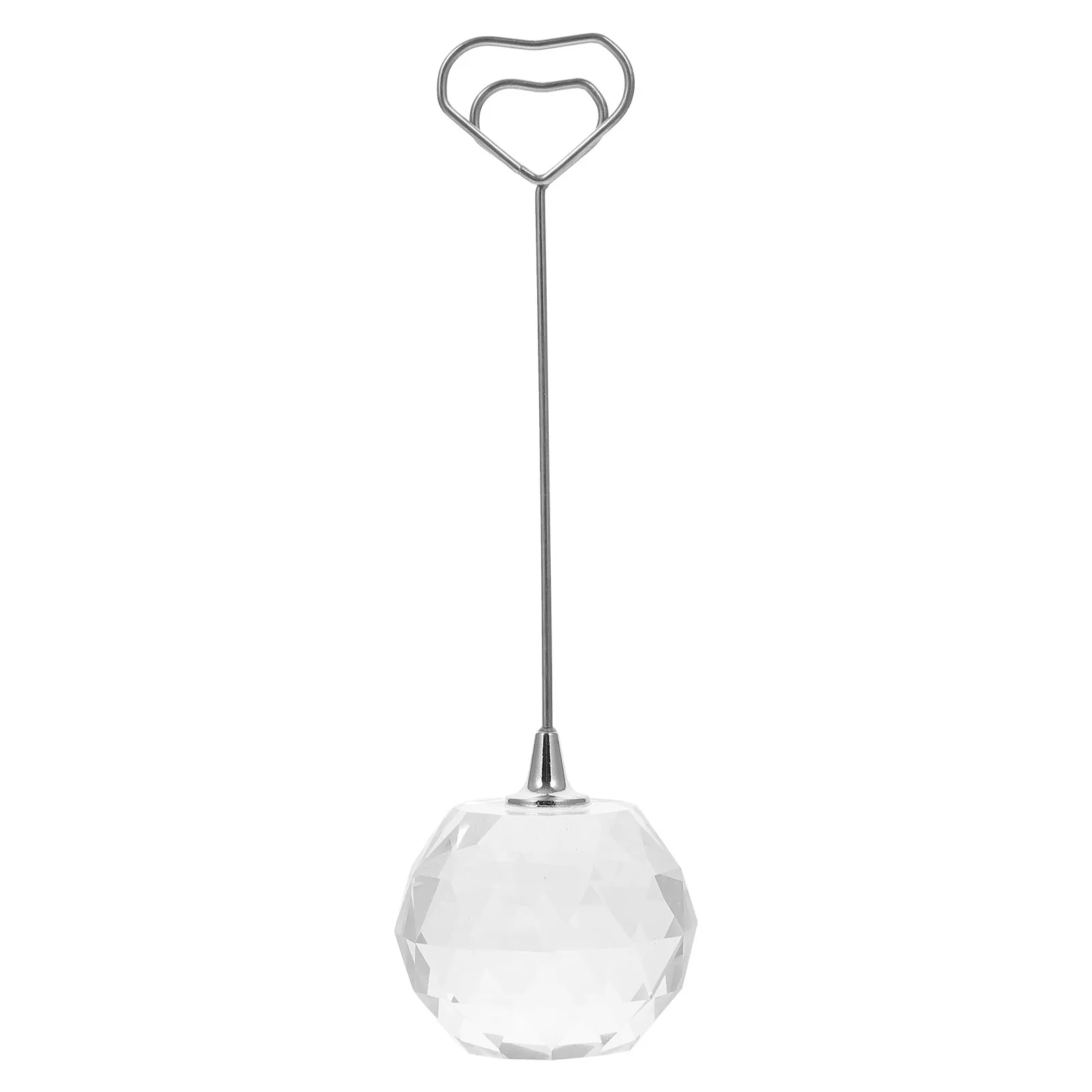 Crystal Wedding Memo Holder Name Stand Photo Display Stand Table Number Clip Business Card Holder for Reception Office Decor