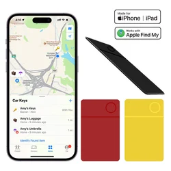 Smart Bluetooth GPS Card Tracker Based on IOS Find My APP Anti Lost Item Locator for iPhone Luggage Bag Key Finder Tag