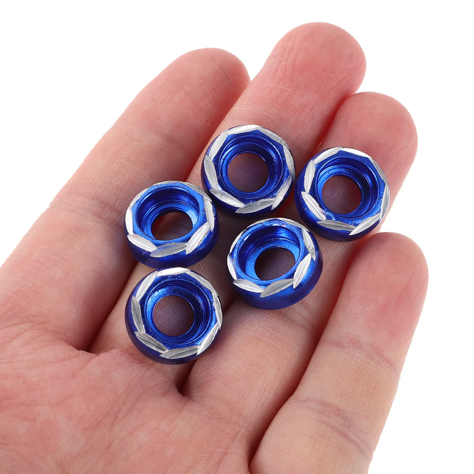 50Pcs Aluminum Alloy Decorative Bolt Washers for License Plate Bumper Engine Bay Motorcycle Up Upgrade Accessories