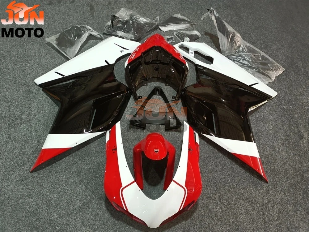 JUN For DUCATI 848 1098 1098S 1198 2007 2008-2011 Motorcycle Fairing Kit ABS Plastic Injection Full Bodykits Accessories