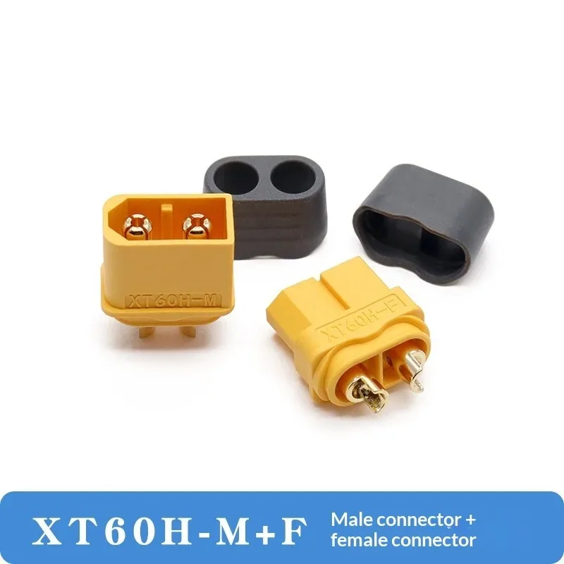 5 Pcs Amass XT60H Male Female Connector Plug With 10\20\30\50\100CM 12 AWG Silicon Wire for RC Lipo Battery FPV Drone