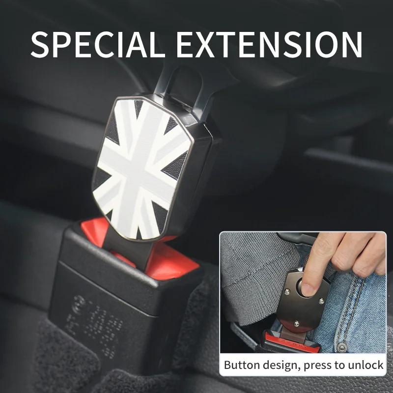 Car Seatbelt Buckle Extender Seat Belt Clamp For Mini Cooper F56 F60 F55 R56 J01 J05 F65 F66 Extender Clasp Insert Plug Interior view 3