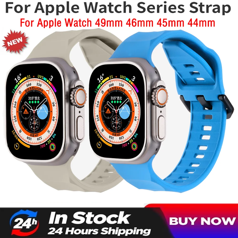 لينة سيليكون حزام ل أبل الترا 3 2 49 مللي متر 11 10 9 8 7 45 مللي متر 46 مللي متر سوار رياضي معصمه iWatch سلسلة 6 5 4 44 مللي متر الفرقة