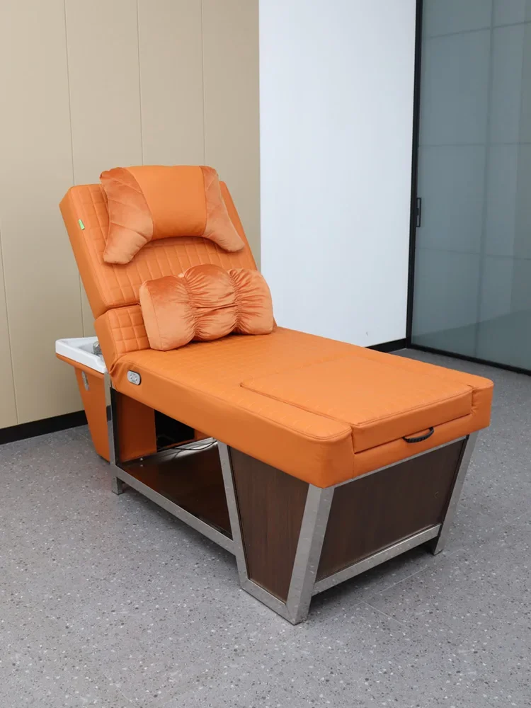 

Washing Face Shampoo Chair Head Therapy Bed Electric Lifting Integrated Medical Massage Ear Cleaning Sofa Bed