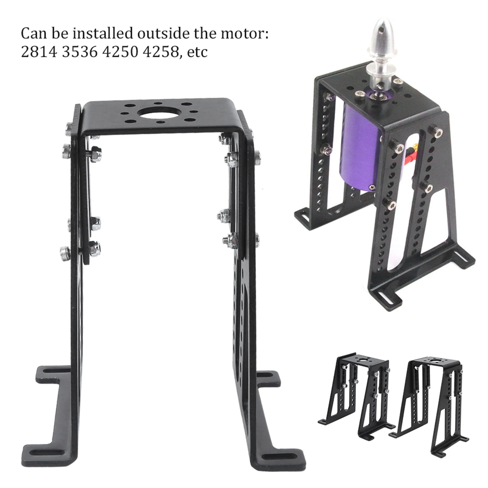 Motor Install Support Motor Mounting Stand Model Airplane Motor Mounting Aluminium Alloy Removable Installation Support Bracket