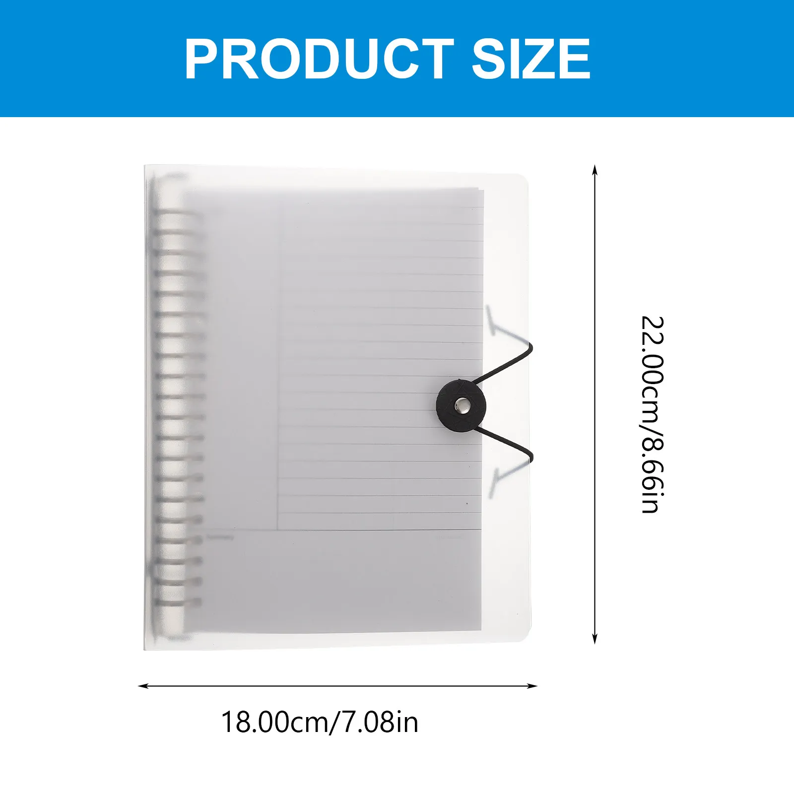 Loose-Leaf Writing Notepad Transparent Detachable Notebook Portable Student Diary Office Multi-Functional Planner