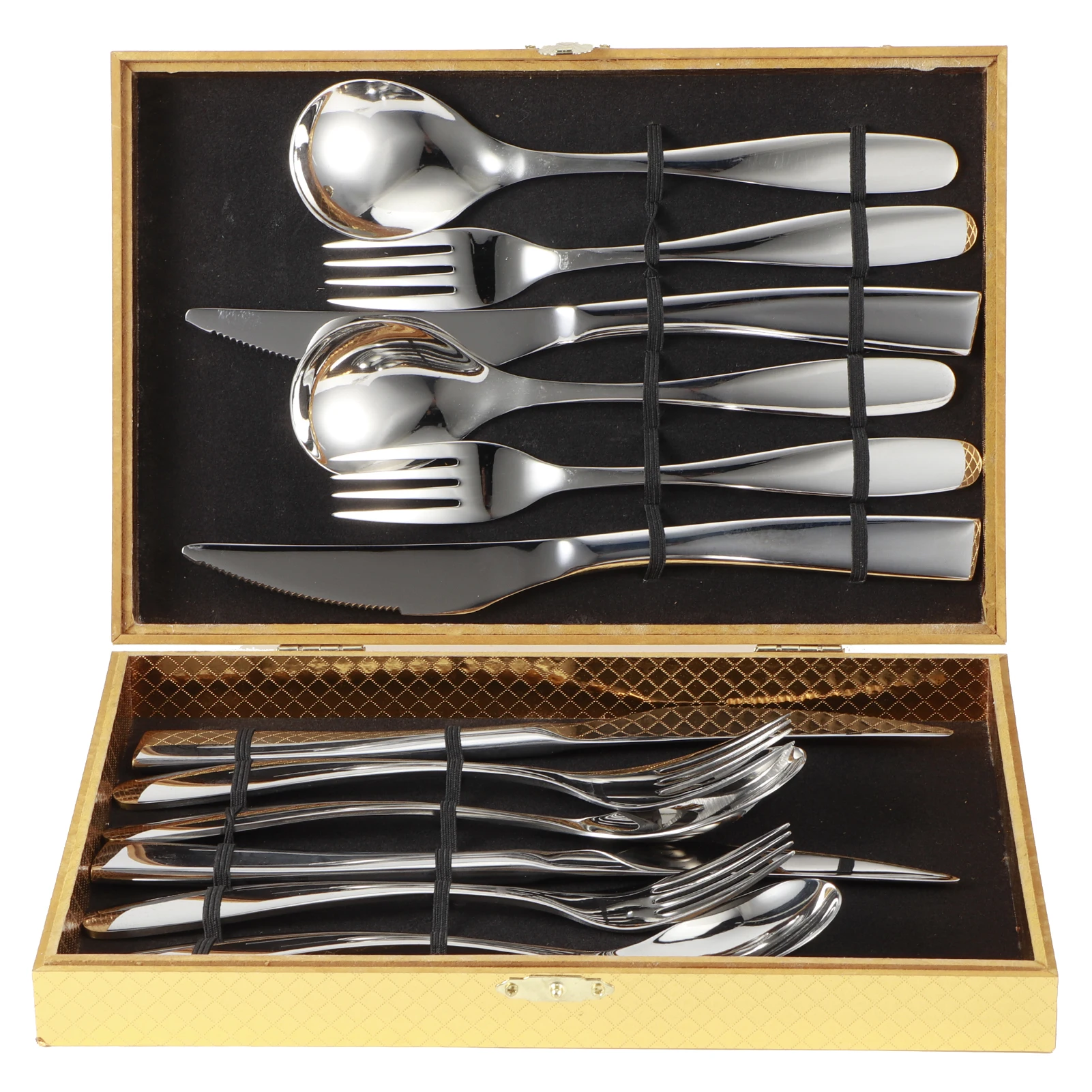 Steak Knife Fork Set Kitchen Tools 304 Stainless Steel Knives Forks Spoons Kit Cutlery Set for Home Kitchen Hotel Restaurant view 3