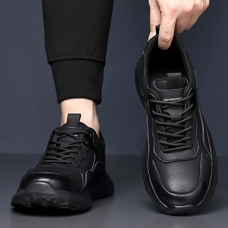 

Кроссовки Высококачественный удобный легкий стиль Повседневная офисная обувь для работы и отдыха Спорт или прогулка на открытом воздухе Черная повседневная обувь