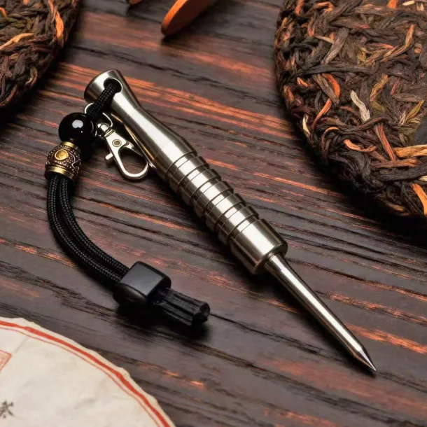 304 Stainless Steel Tea Pick -  Hidden Storage Tool with Machining | Tea Cone & Tactical Accessory