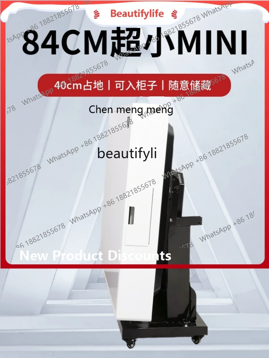 sscn8617 Small Mahjong Machine Mahjong Table Double Drive Folding Electric Heating Roller Coaster Shrink Folding