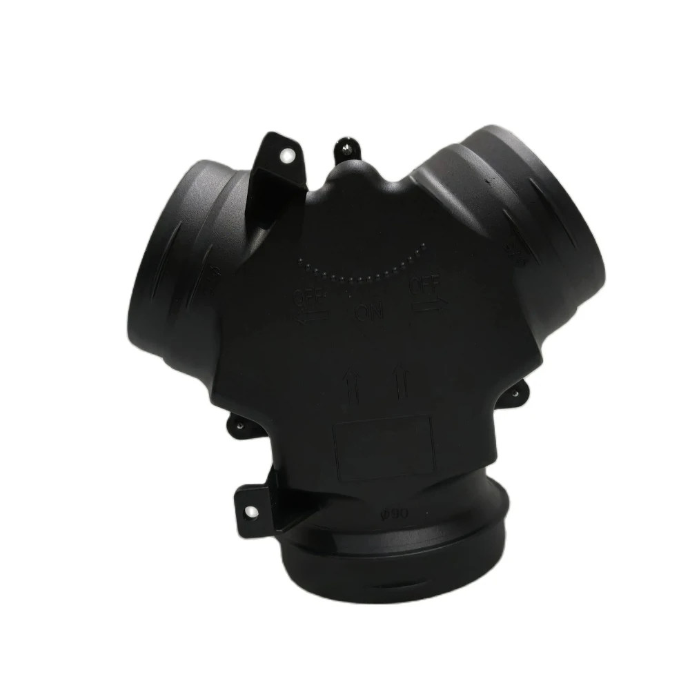 90mm To 75mm Valve Flap Adjustable Air Diesel Heater Vent Ducting T Branch Splitter Pipe Joiner Connector For Car Truck Camper