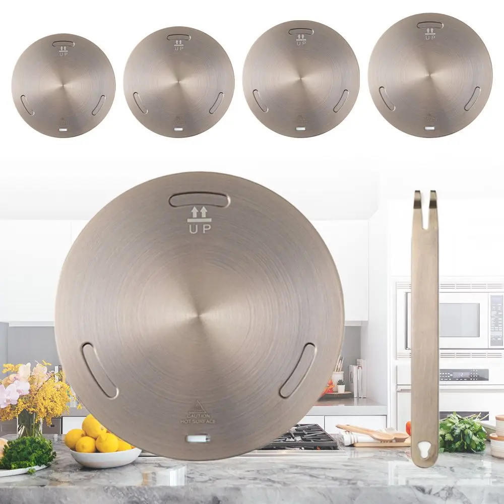 

Stainless Steel Induction Cooker Heat Conduction Plate Heat Diffuser Ring Plate Induction Cooker Stove Protector Accessories
