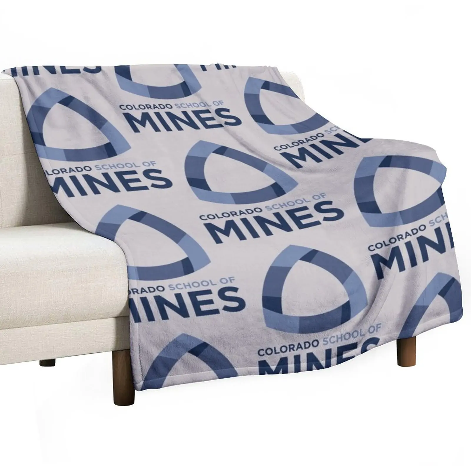 Colorado Mines Throw Blanket bed plaid Decorative Sofas Soft Plush Plaid Sofas Blankets