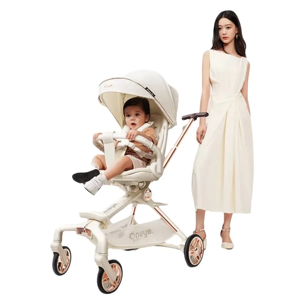 T6 Second-Generation plus Baby Stroller Folding Lightweight Two-Way Platinum Walking Cart Baby Walking Tool