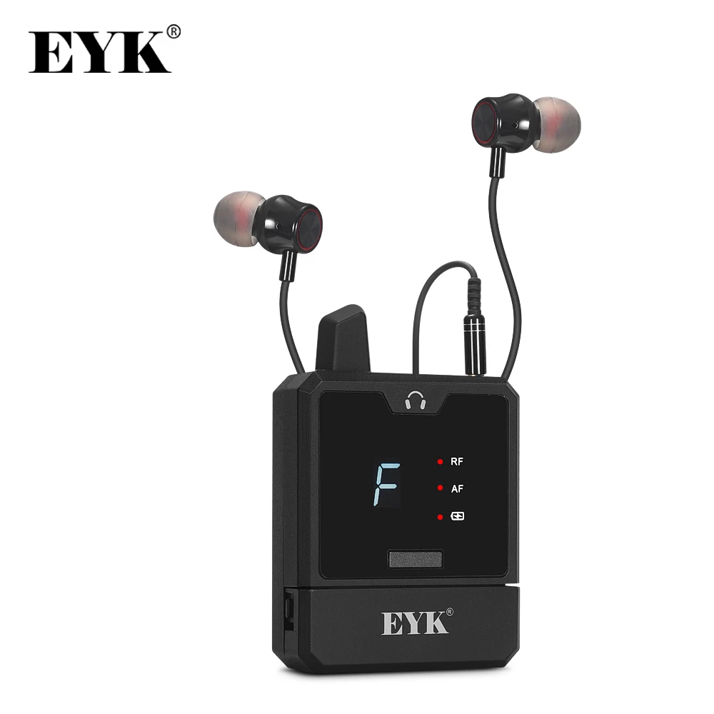 

Rechargeable Bodypack Receiver for EYK IEM61 Professional UHF Wireless Monitoring System with In-Ear Earphone