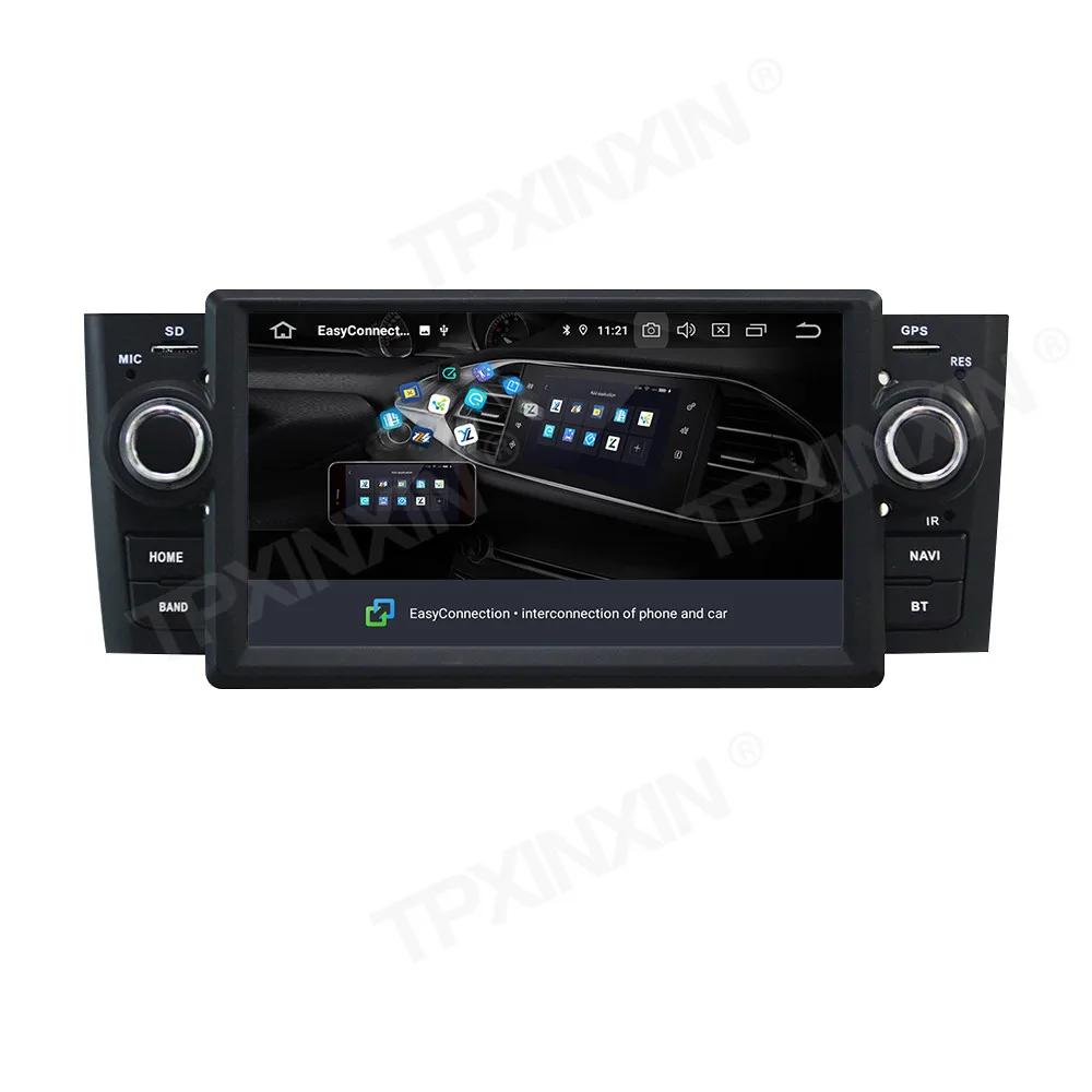 TPXINXIN Radio mobil 7 inci Android 12, Radio mobil 7 inci untuk Fiat Linea Grande Punto 2007-2012 navigasi Multimedia Player Carplay Head Unit 2Din