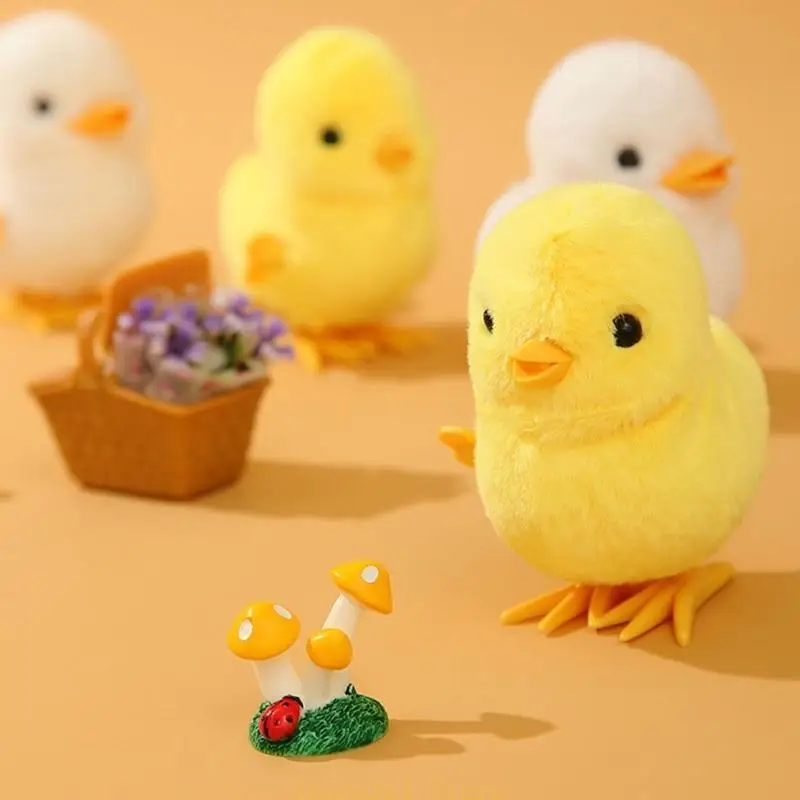 E7CE Wind Up Toy for Kids Walking Animal Jumping Chicken Duck Clockwork Toy Birthday Gift Party Favor Goodie Bags Filler