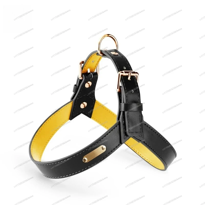 Y Shape Leather Pet Harness With Leash Set No Pull Lightweight Vest For Cats Small Dogs