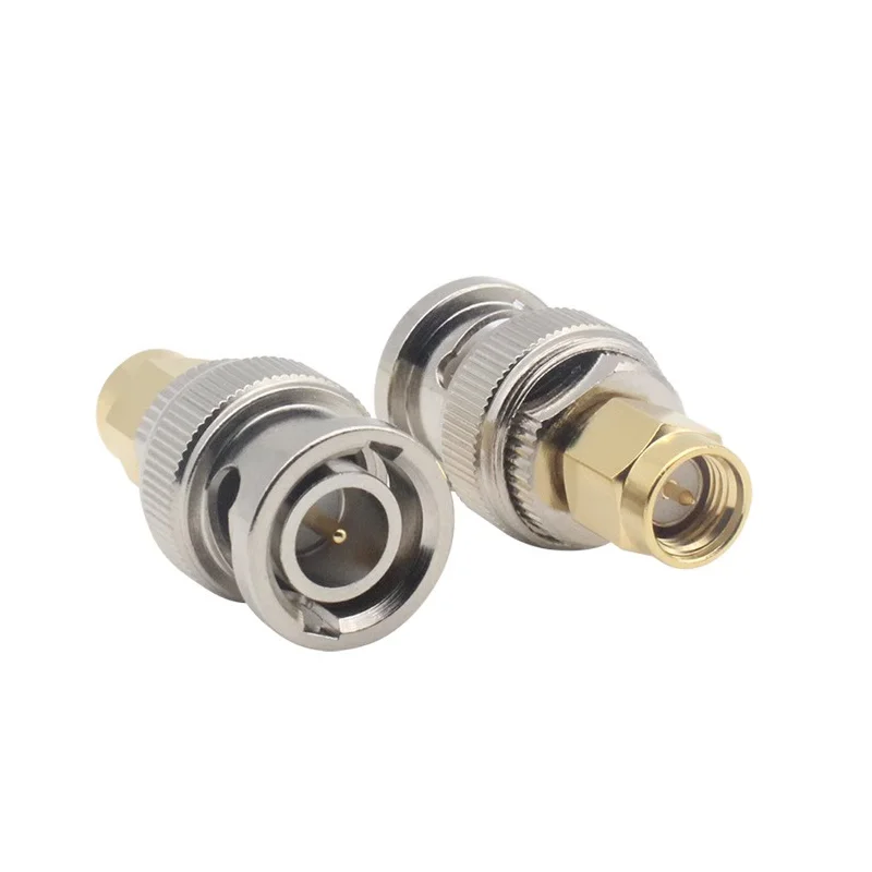 5/20/100PCS RF Connector RF Coax Coaxial SMA Male Plug to BNC Female M/F Radio Antenna Connector Adapter Gold Plating