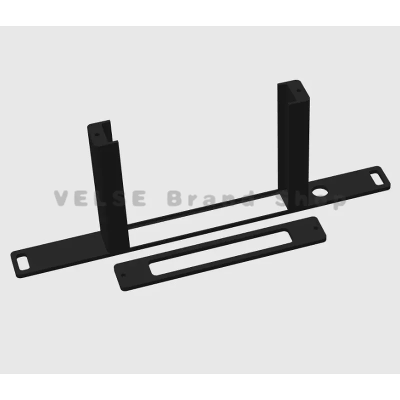 Sturdy Anti-Shake Rack Mount Base for UniFi Flex Mini 2.5G Switch Hidden Cable Slot 0.5U 10 Inch Cabinet Support Frame