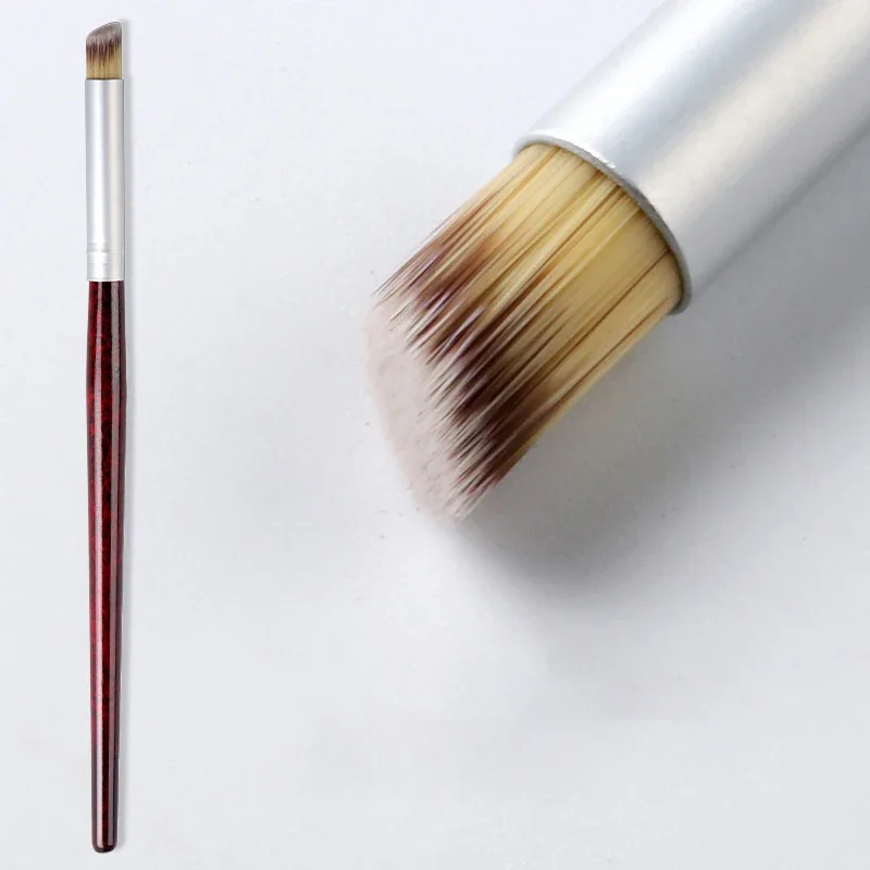 1 قطعة فرشاة فنية للأظافر UV جل اللوحة فرش التدريجي اللون تزهر بالدوار صبغ مائل مسمار قلم رسم أداة الملحقات