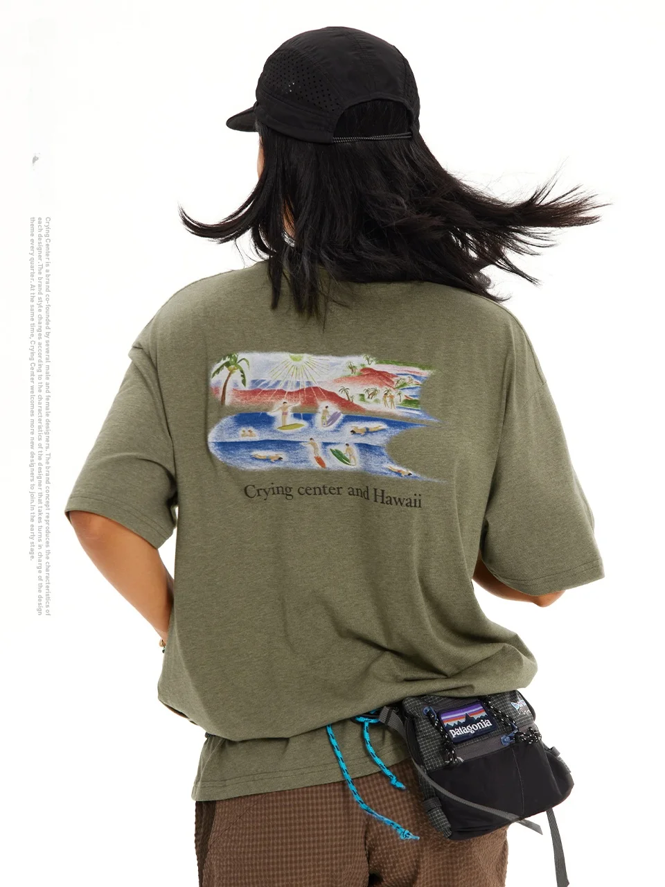 Hawaii 3CLogo Short Sleeve Tee Unisex Loose Fit Pure Cotton round Neck T-Shirt Crying Center Cry out Loud Design Spring 2026