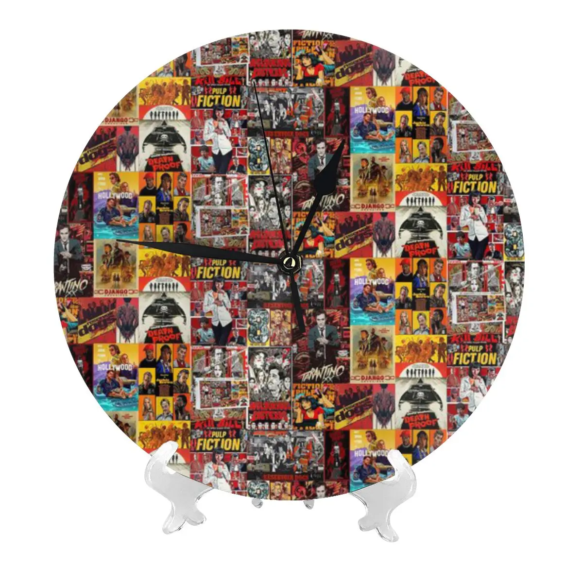 movie-poster-tarantino-pattern-6-for-quentin-tarantino-movie-lovers-3d-stereo-creative-wall-clock-convenience-store