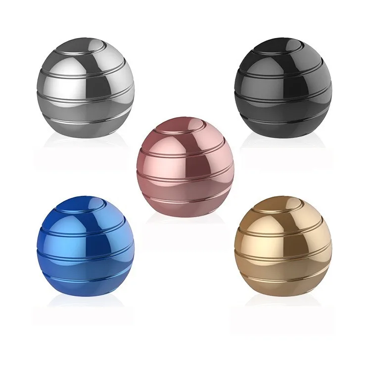 Erwachsene Zappeln Stress Relief Metall Kugel Aluminium Legierung Rotary Gyro Fingertip Spielzeug Kinetische Runde Spinner Kreative Gyro Spielzeug Geschenke