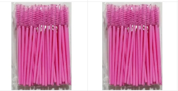 50/100/300/500 Stück Augenbrauen- und Wimpernbürsten, Wimpernspoolies, Mascara-Applikatoren für Wimpernverlängerung, Make-up-Tool