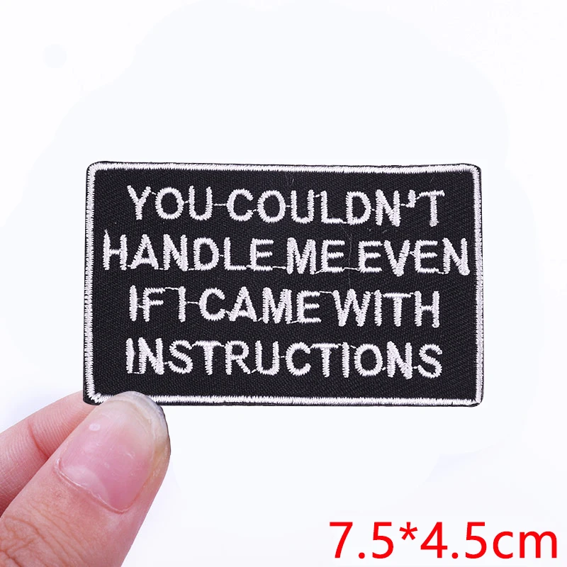 Hats Jackets Personalized Letter Slogan Embroidered Iron On Patches DIY Letter Patches For Clothing thermoadhesive Patches Badge view 3