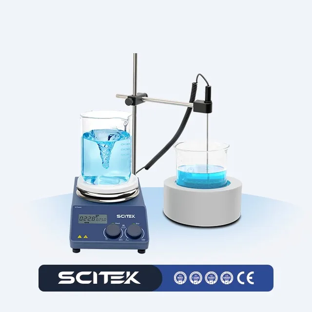 COOFULL SCITEK Heating Jacket Type Magnetic Stirrer Heating Mantle Self-calibrating Temp. Residual Heat Warn Dual-function