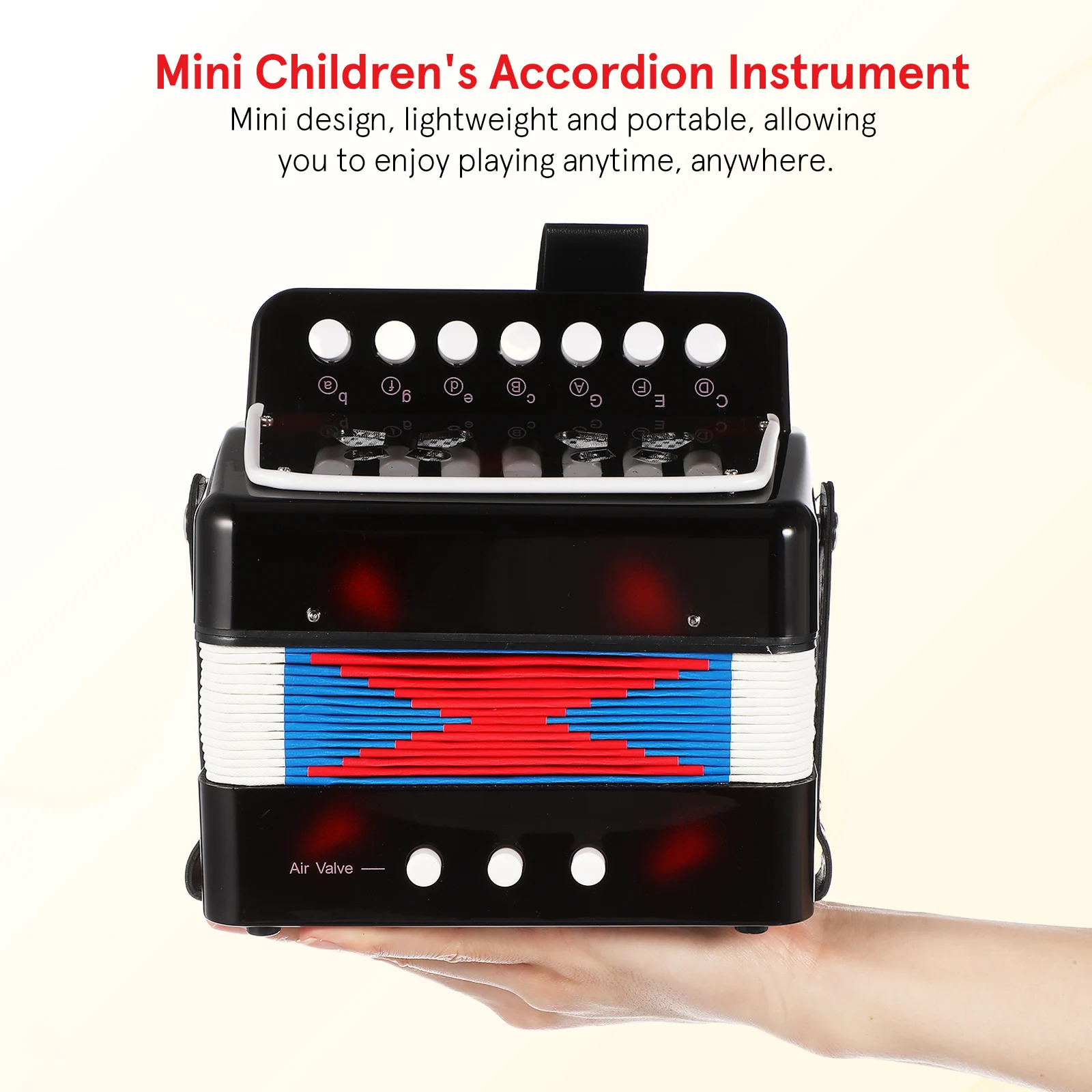 キッズアコーディオン 10ボタン ミニアコーディオン 楽器 幼児向け 初心者向け アコーディオン 早期教育 子供の誕生日プレゼント