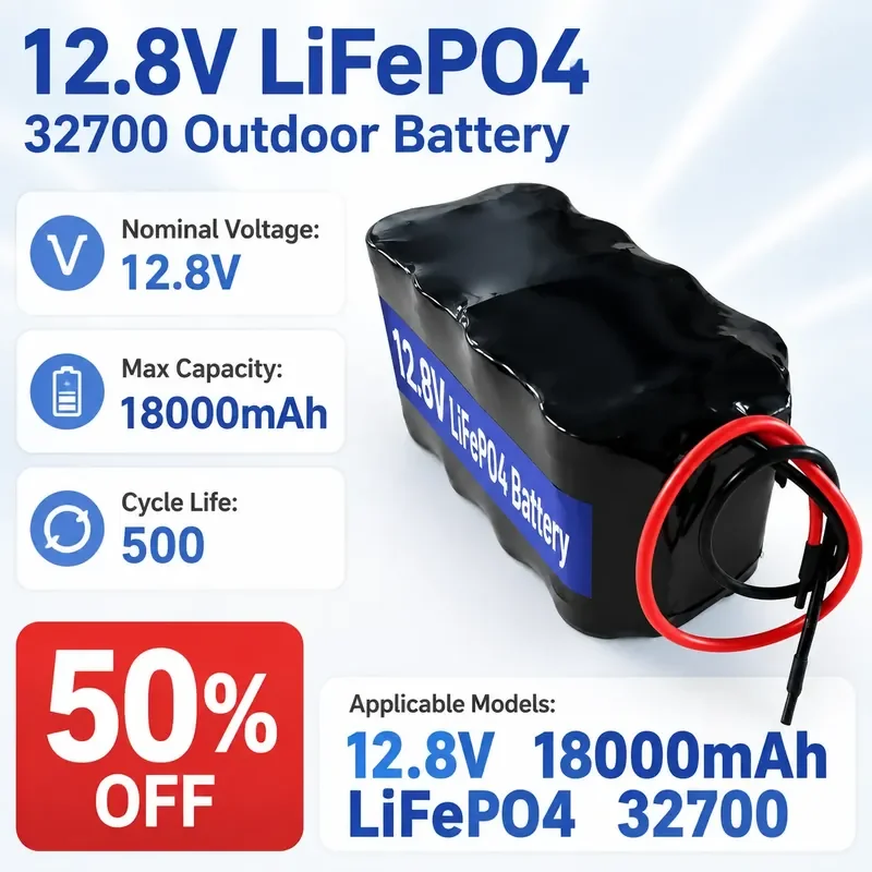 

For 12.8V Lithium Iron Phosphate 32700 Battery Pack 12Ah Outdoor Power Supply 26700 Energy Storage UPS Battery