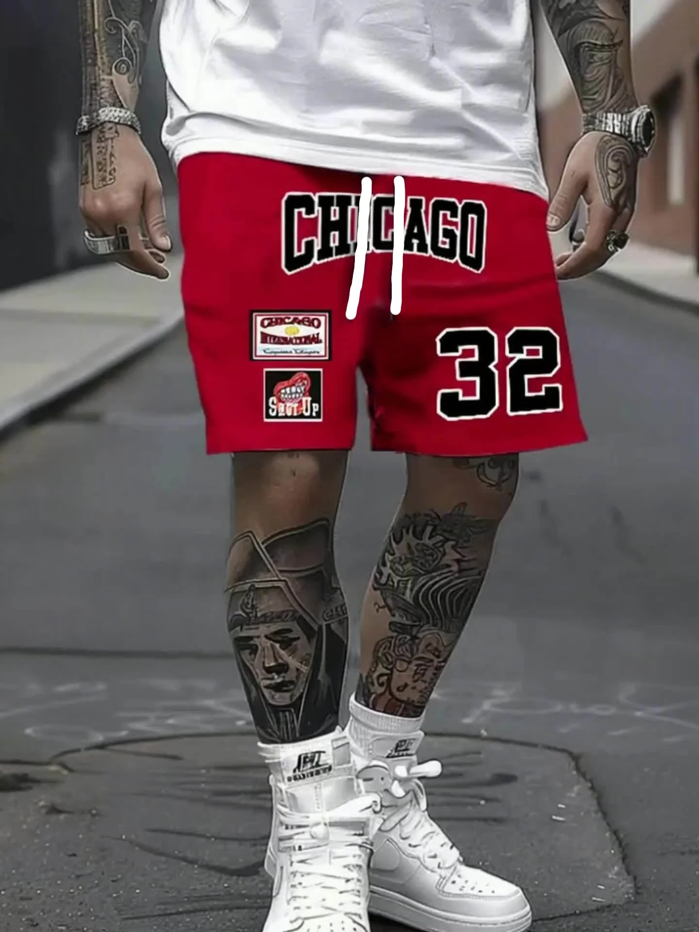Men Y2K Vintage Athletic Shorts Classic Text And Number Graphic Print Lightweight Mesh Elastic Waist Summer Street Bottoms Kids