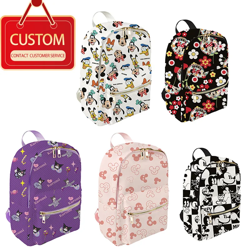 30pcs Disney Mini Classic Nylon Backpack Simple Durable CustomTravel Storage Luggage Bag Kids Back-to-school Gifts School Bag