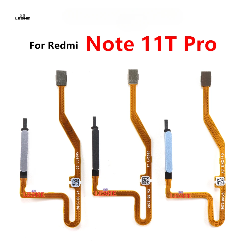 

For Xiaomi Redmi Note 11T Pro Home Button Fingerprint Sensor Flex With Power Key Button Flex Cable 22041216C