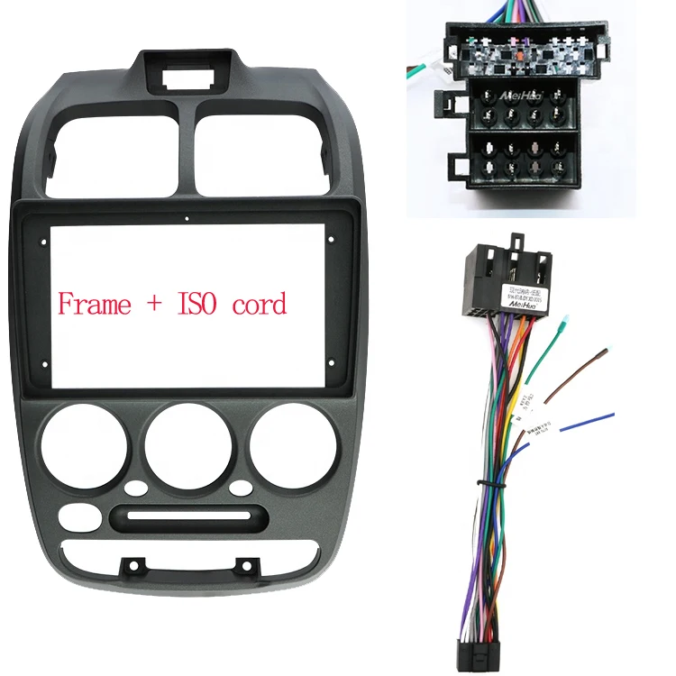 Panel de radio para coche de 9 pulgadas para HYUNDAI VERNA, Accent 1999-2006, kit de instalación de salpicadero, adaptador de bisel de consola, placa embellecedora de 9 pulgadas