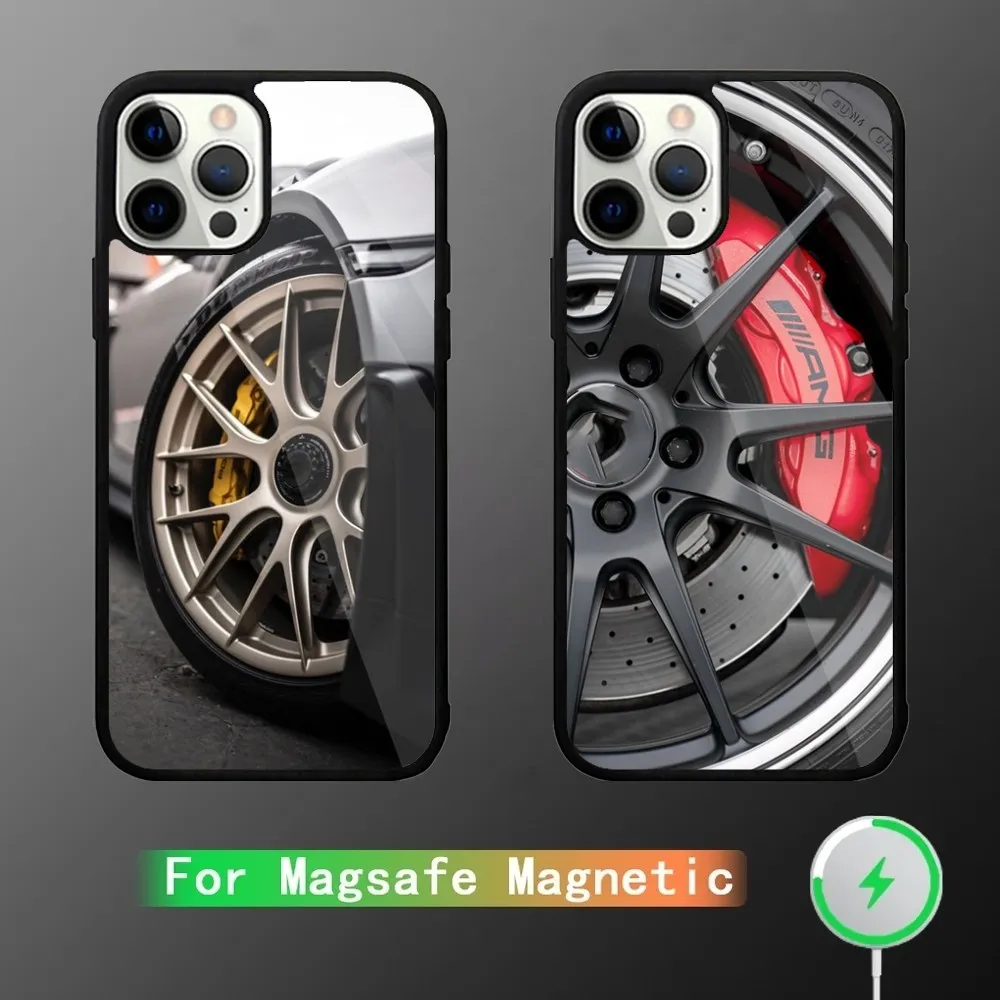 

Bbs-S Super Car Wheels Phone Case For iPhone 16,15,14,13,12,11,Plus,Pro,Max Mini Magsafe Magnetic Wireless Charging